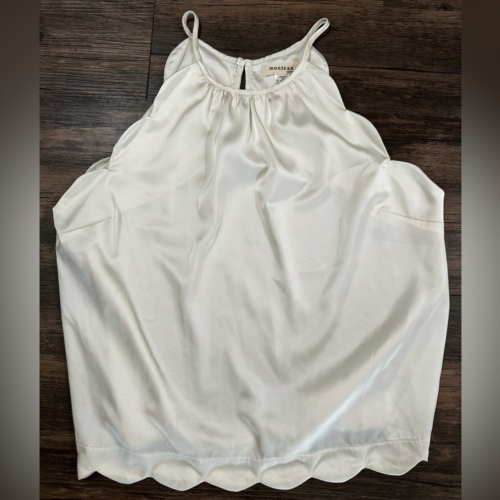 Scalloped Halter Top XL
